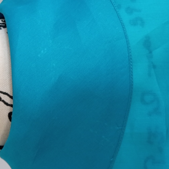 Ralph Lauren purple label women's blouse 100% silk size 6 turquoise color - Picture 10 of 17